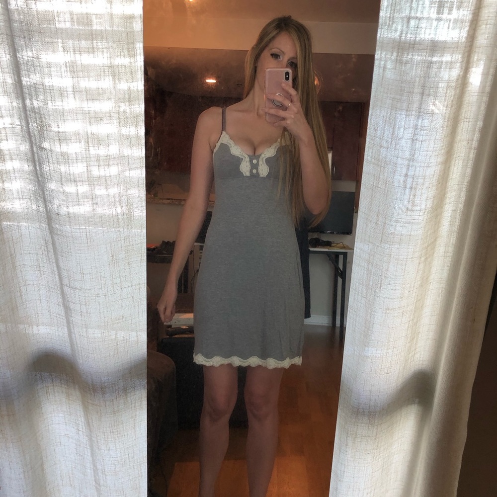 Cute soft gray nightie dress